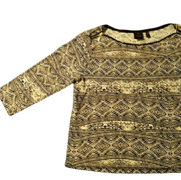 Rafaella Tops - 🔥30%0FF🎉🎉🎉Rafaella Knit Top Jewel neckline with Zipper